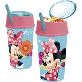 Vaso con Caña doble uso Minnie Mouse