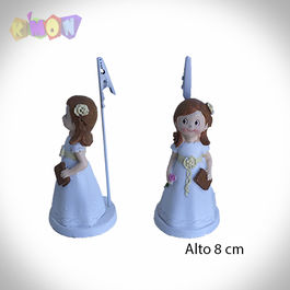 Figura Niña comunion CLIP 8 cm