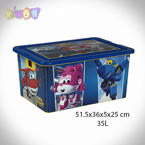 Caja ordenación Super Wings 35 litros 38 x 27 x 18 cm - Tienda online