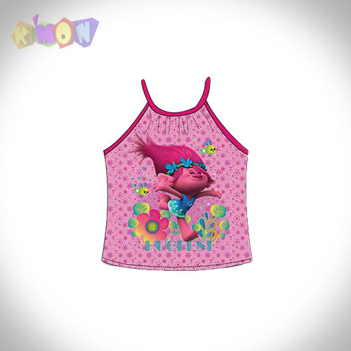 Camiseta Tirantes Trolls Rosa 4 aos