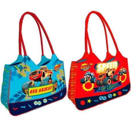 Bolsa playa Blaze and The Monsters Machines 54 x 38 cm Azul