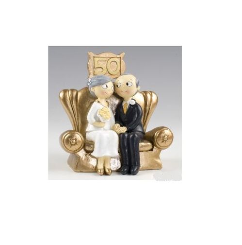 Figura pastel bodas de oro