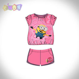 Conjunto Camiseta y Shorts chica Minions