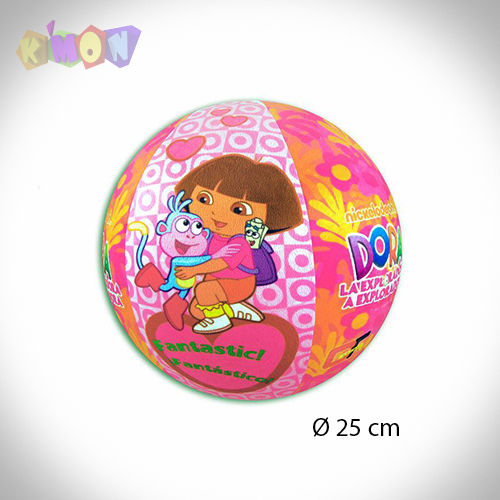 Blister pelota soft y bomba para inflar Dora Exploradora