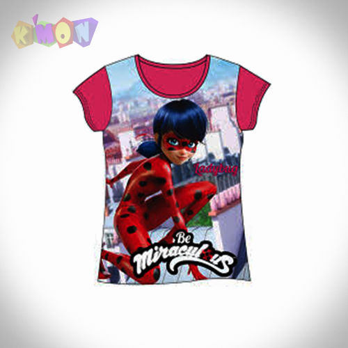 Camiseta LADY BUG PREMIUM ROSA 12 aos