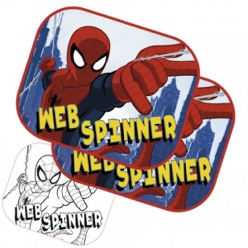 Set 2 parasoles coche Spiderman 45 x 37 cm