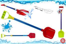 Pala de playa 65cm con lanzador de agua