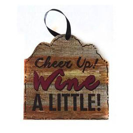 Colgante madera vino pequeño