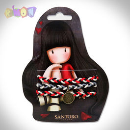 Gomas pelo Trenzada con colgante de Gorjuss The Collector