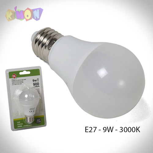 Bombilla led e27 9w 3000 k