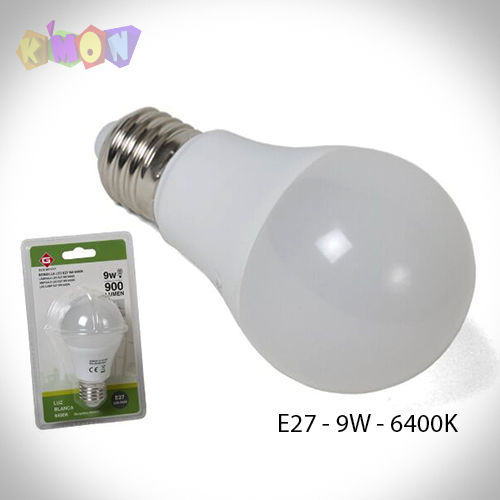 Bombilla led e27 9w 6400k