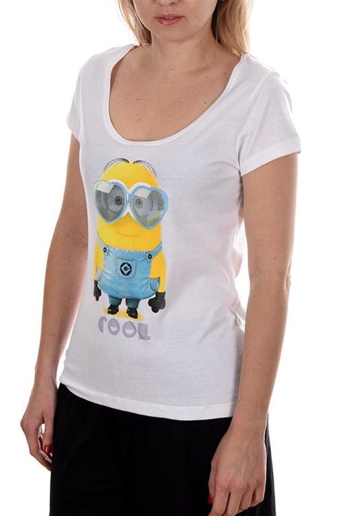 Camiseta Minions mujer blanco S