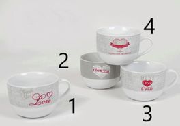 Tazón love de porcelana 450 ml