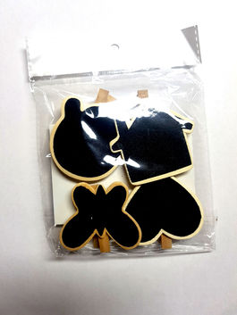 Pack 4 pizarras formas diferentes