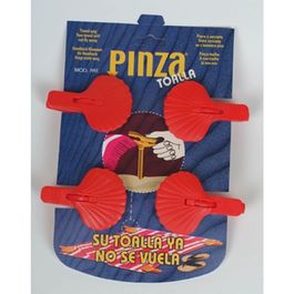 Pack 4 pinzas para toalla de playa