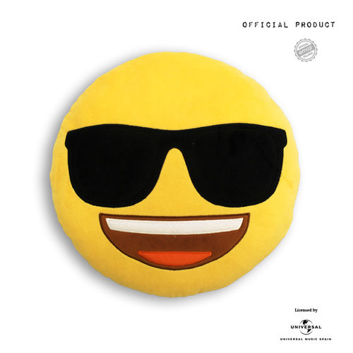 Emoji cojín face sunglasses