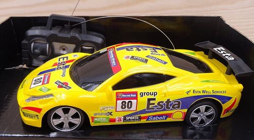 Coche de carreras Radio control AMARILLO 