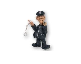 Figura resina 18cm policía