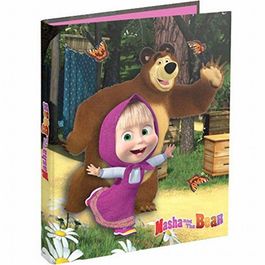 Carpeta  con anillas de Masha y el oso 32x26cm