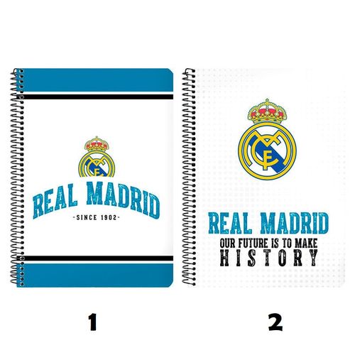 Libreta A5 80 hojas tapa dura Real Madrid